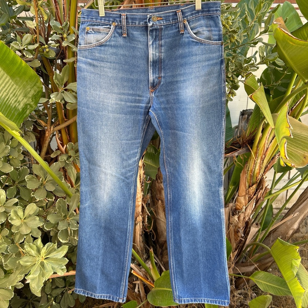 Vintage 1990s Sedgefield Jeans 34x30 Made in USA Faded Blue Denim